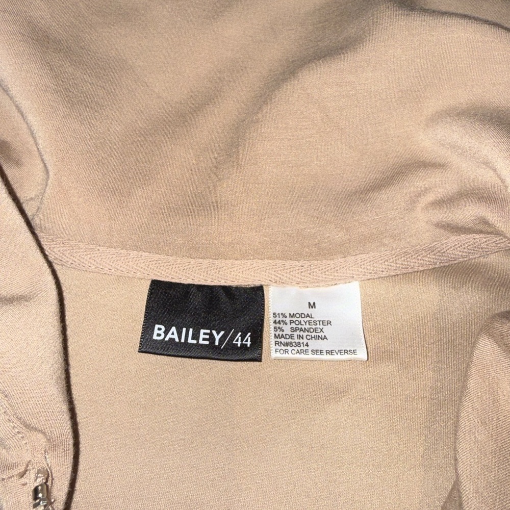 Tan Sleeveless Zip-Up Bailey 44 Medium EUC - Picture 3 of 6